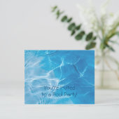 Invitation Réception au bord de la piscine (Debout devant)