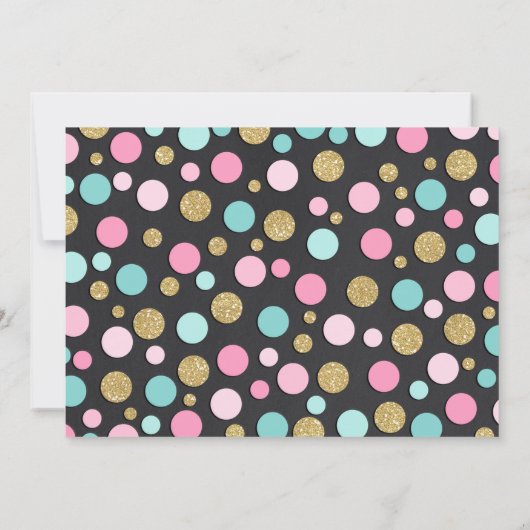 Invitation Réception au bord de la piscine actuelle (Dos)