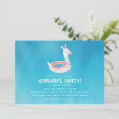 Invitation Réception au bord de la piscine d'anniversaire de (Debout devant)