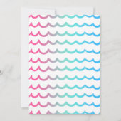 Invitation Réception au bord de la piscine d'invitation (Dos)