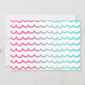 Invitation Réception au bord de la piscine d'invitation (Dos)