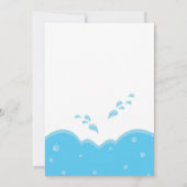 Invitation Réception au bord de la piscine - garçon (Dos)