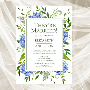 Invitation Réception aux Hortensias Bleus