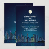 Invitation Réception avec vue sur la ville uniquement (Devant / Derrière)