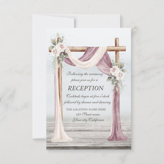 Invitation Réception Beach Arbor (Devant)