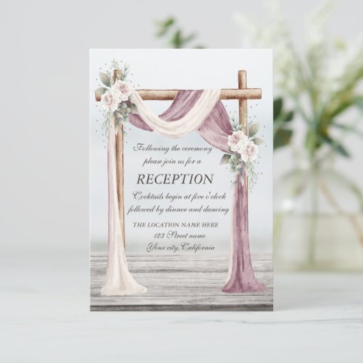 Invitation Réception Beach Arbor (Debout devant)