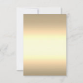 Invitation Réception Chic Rose Roses Gold Frame (Dos)