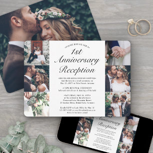 Invitation Réception d'anniversaire de mariage 7 Photo TOUTE