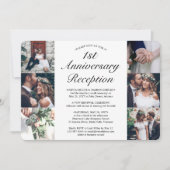 Invitation Réception d'anniversaire de mariage de 7 ans avec  (Devant)