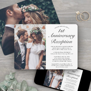 Invitation Réception d'anniversaire de mariage de TOUTE ANNÉE