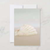 Invitation Réception de coquillages de plage, coeurs (Dos)