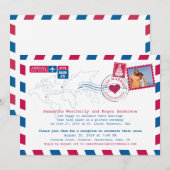 Invitation Réception de courrier aérien des États-Unis et du  (Devant / Derrière)