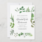 Invitation Réception de demoiselles d'honneur en forêt verdoy (Devant)