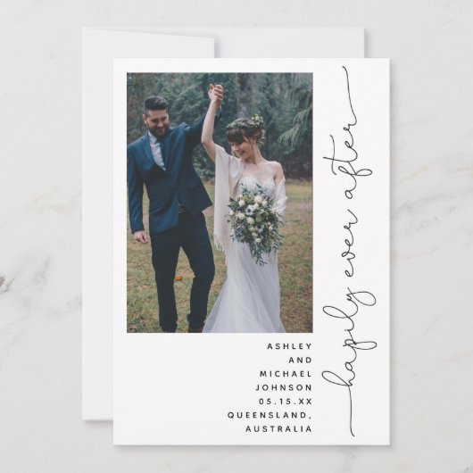 Invitation Réception de fête "Happily Ever After" seulement 2 (Devant)