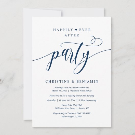 Invitation Réception de fête moderne Boho pour un bonheur éte (Devant)
