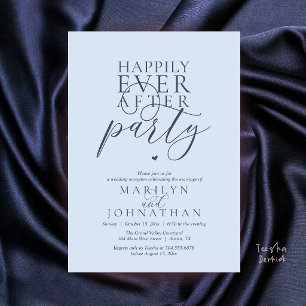 Invitation Réception de fête moderne et minimaliste pour un b