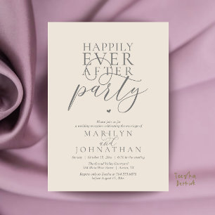 Invitation Réception de fête moderne et minimaliste pour un h