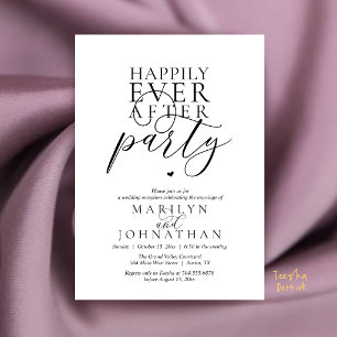 Invitation Réception de fête moderne et minimaliste pour un h