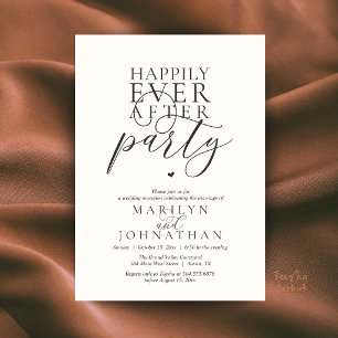 Invitation Réception de fête moderne et minimaliste pour un h