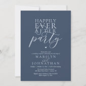 Invitation Réception de fête moderne minimale pour un heureux (Devant)