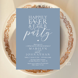 Invitation Réception de fête moderne minimale pour un heureux