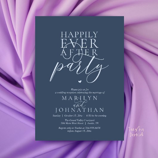 Invitation Réception de fête moderne minimale pour un heureux