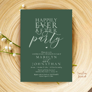 Invitation Réception de fête moderne minimale pour un heureux
