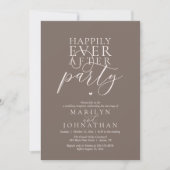 Invitation Réception de fête moderne minimale pour un heureux (Devant)