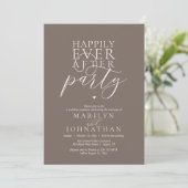 Invitation Réception de fête moderne minimale pour un heureux (Debout devant)