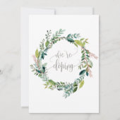 Invitation Réception de fuite Foliage (Dos)