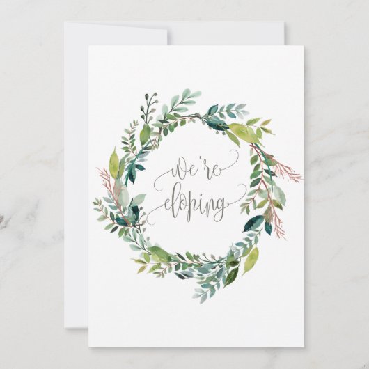 Invitation Réception de fuite Foliage (Dos)