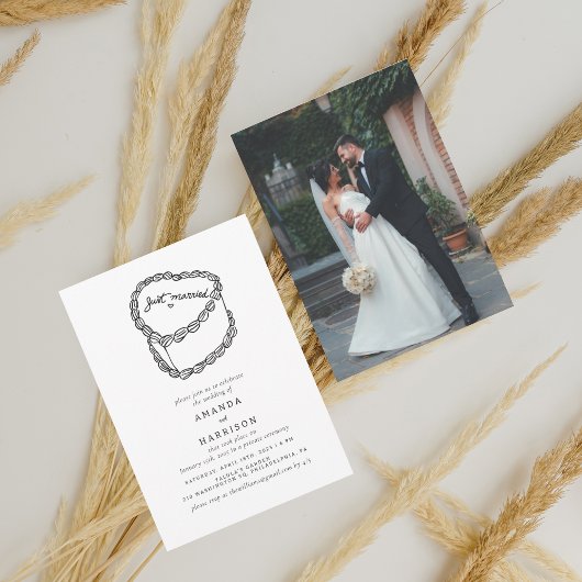 Invitation Réception De Gâteau De Mariage Marié Uniquement