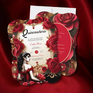 Invitation Réception de la cérémonie de tenue de la Quinceane