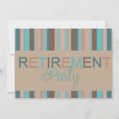 Invitation Réception de la fête de retraite moderne (Devant)