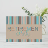 Invitation Réception de la fête de retraite moderne (Debout devant)