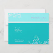 Invitation Réception de l'Bat mitzvah Marielle Shimmer (Dos)