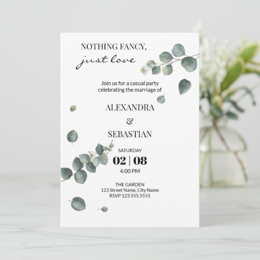 Invitation Réception de mariage (Debout devant)