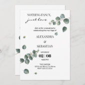 Invitation Réception de mariage (Devant / Derrière)