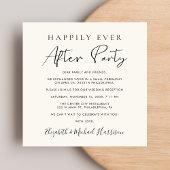 Invitation Réception de mariage à code QR chic Script