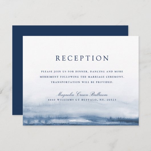 Invitation Réception de mariage à Lake Harbor (Devant / Derrière)