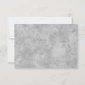 Invitation Réception de mariage à l'aquarelle cœurs noir et g (Dos)