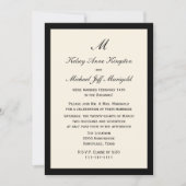 Invitation Réception de mariage après-cérémonie abordable et  (Devant)