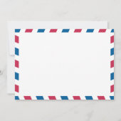 Invitation Réception de mariage après Hawaii par courrier aér (Dos)