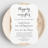 Invitation Réception de mariage après heureux pour toujours