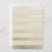 Invitation Réception de mariage après la cérémonie de mariage (Dos)