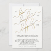 Invitation Réception de mariage après la noce Happily Ever Af (Devant)