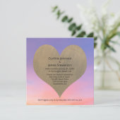 Invitation Réception de mariage après la plage au coucher du  (Debout devant)