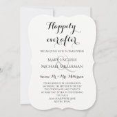 Invitation Réception de mariage après le jour J Heureux pour  (Devant)