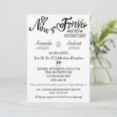 Invitation Réception de mariage après l'élopement et soirée d (Debout devant)