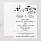 Invitation Réception de mariage après l'élopement et soirée d (Devant / Derrière)